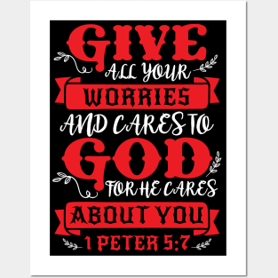 1 Peter 5:7 Posters and Art